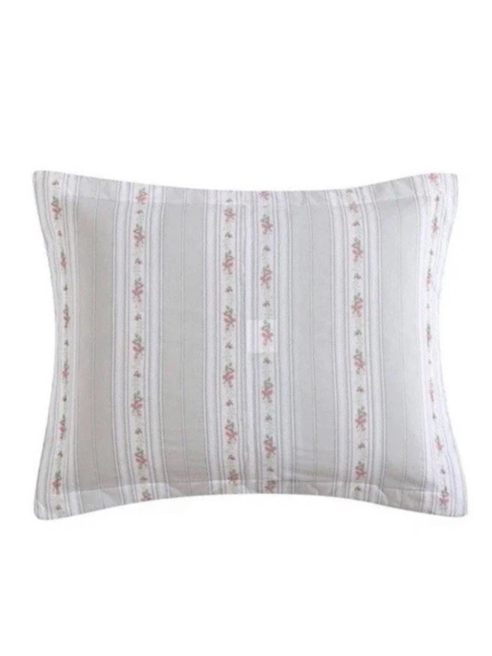 * Laura Ashley Full/Queen Melany Pink Floral Reversible QUILT 3pc Set & BedSkirt - Picture 7 of 14